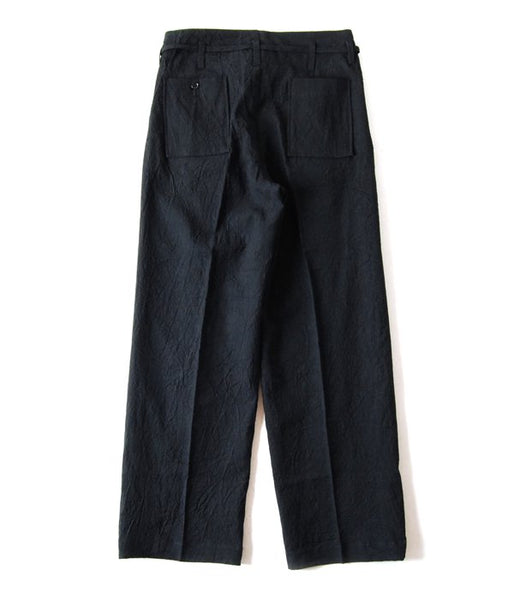 WRYHT/STRING WAIST WORK TROUSER(BLACK)