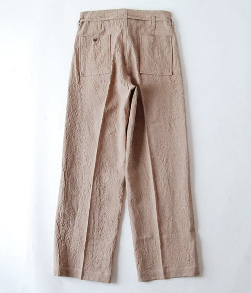 WRYHT/STRING WAIST WORK TROUSER(DUNE)