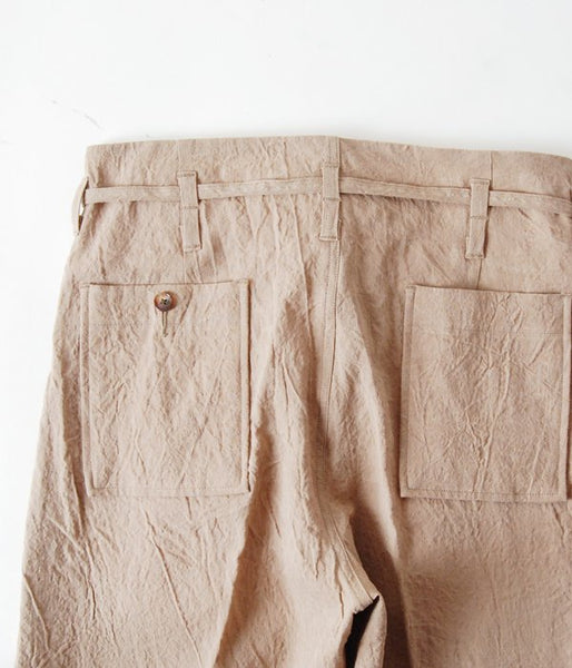 WRYHT/STRING WAIST WORK TROUSER(DUNE)