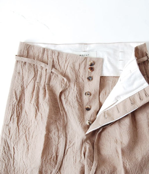 WRYHT/STRING WAIST WORK TROUSER(DUNE)