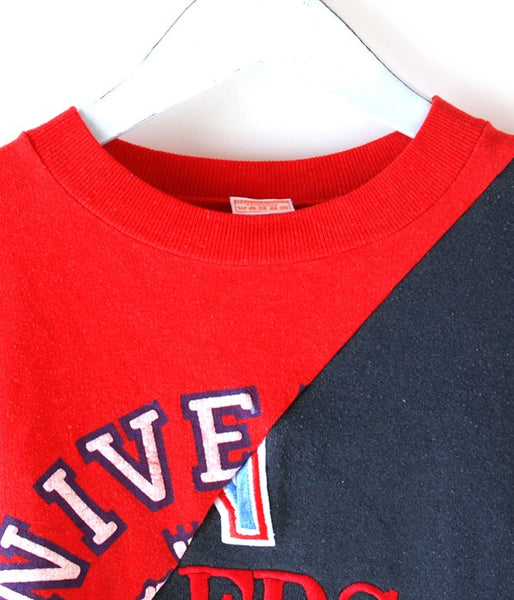 MAISON EUREKA/VINTAGE REWORK 2 WAY JAMPER(BLACKxRED)