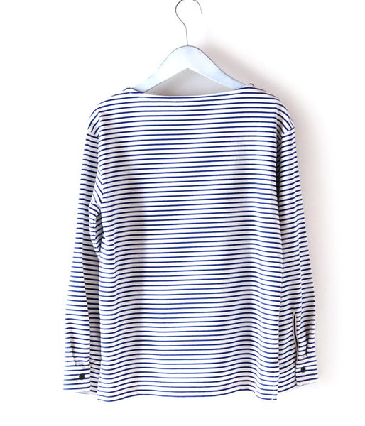 PHEENY/BORDER BOAT NECK L/S(BLUE)
