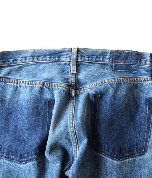 MAISON EUREKA/VINTAGE REWORK JODHPUR PANTS(BLUE)