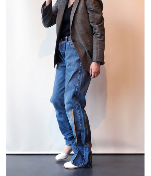 MAISON EUREKA/VINTAGE REWORK JODHPUR PANTS(BLUE)