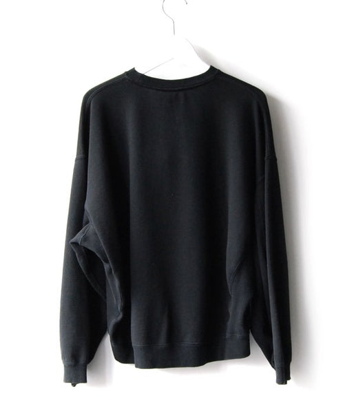 MAISON EUREKA/VINTAGE LIKE SWEAT SHIRT(BLACK)