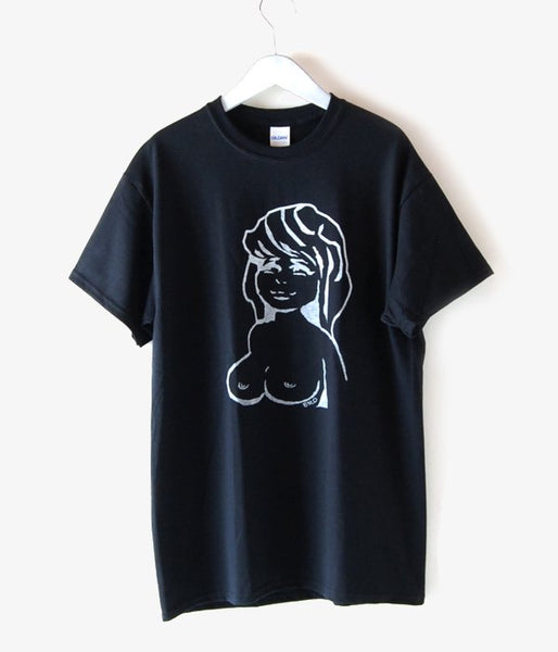 CALIFORNIA STORE/CS NUDE 2 SS TEE(BLACK)