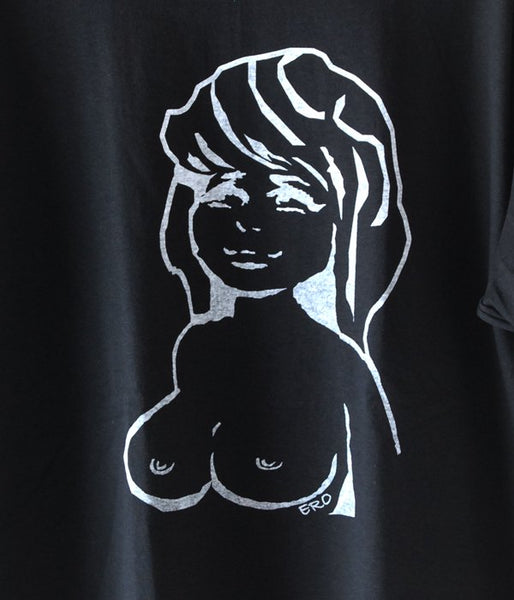 CALIFORNIA STORE/CS NUDE 2 SS TEE(BLACK)