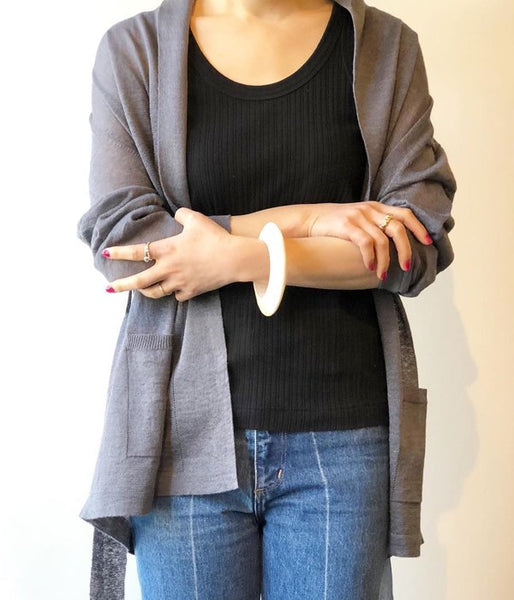 WRYHT/DROP NEEDLE TANK TOP(BLACK)