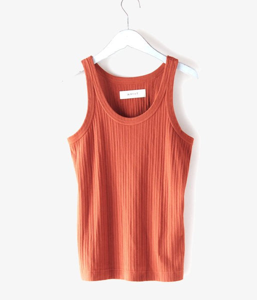 WRYHT/DROP NEEDLE TANK TOP(COPPER)