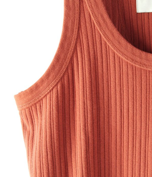 WRYHT/DROP NEEDLE TANK TOP(COPPER)
