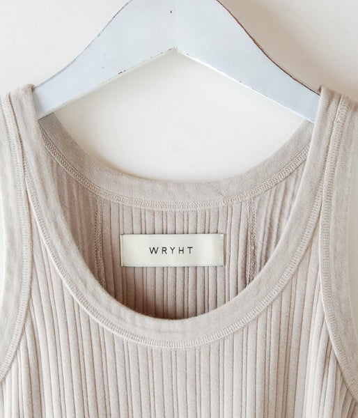 WRYHT/DROP NEEDLE TANK TOP(BISQUE)