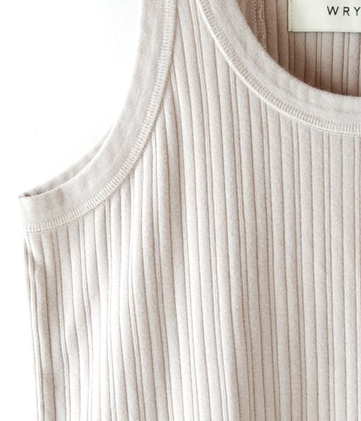 WRYHT/DROP NEEDLE TANK TOP(BISQUE)