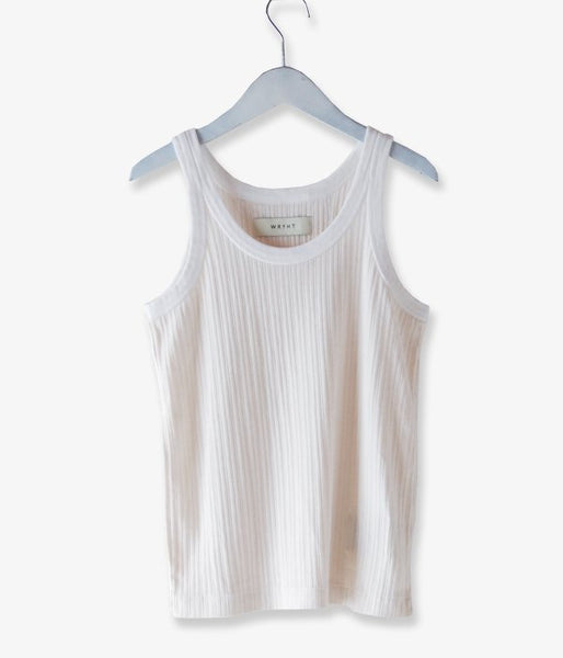 WRYHT/DROP NEEDLE TANK TOP(RAW WHITE)