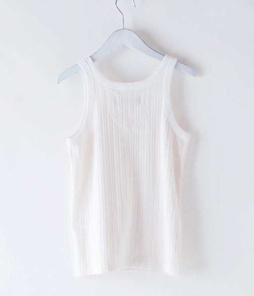 WRYHT/DROP NEEDLE TANK TOP(RAW WHITE)