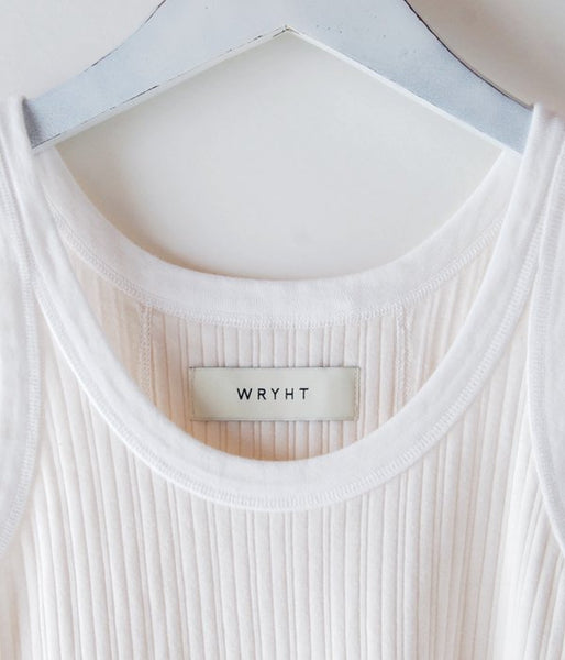 WRYHT/DROP NEEDLE TANK TOP(RAW WHITE)