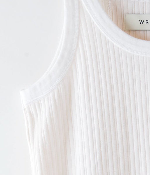 WRYHT/DROP NEEDLE TANK TOP(RAW WHITE)