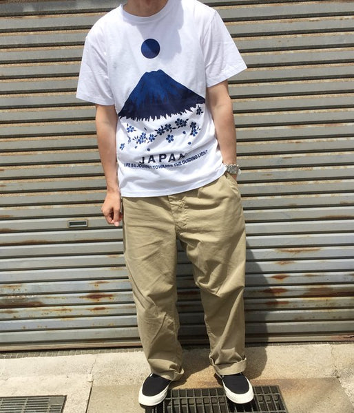 BLUE BLUE JAPAN/フジトサクラ JAPAN Tシャツ(WHITE)