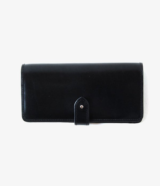 MARGARET HOWELL/BRIDLE LEATHER LONG WALLET(BLACK)(1)