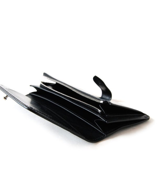 MARGARET HOWELL/BRIDLE LEATHER LONG WALLET(BLACK)(1)