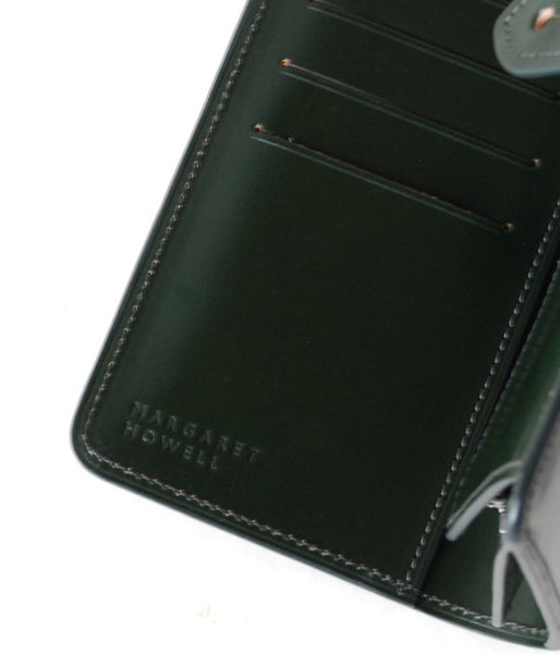MARGARET HOWELL/BRIDLE LEATHER LONG WALLET(GREEN)