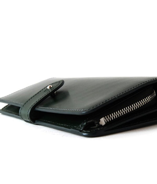 MARGARET HOWELL/BRIDLE LEATHER LONG WALLET(GREEN)