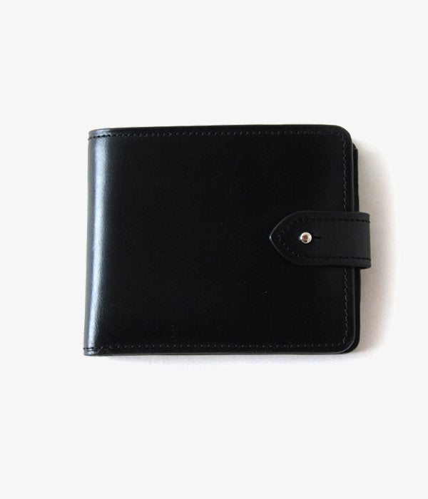 MARGARET HOWELL/BRIDLE LEATHER BI-FOLD WALLET(BLACK)