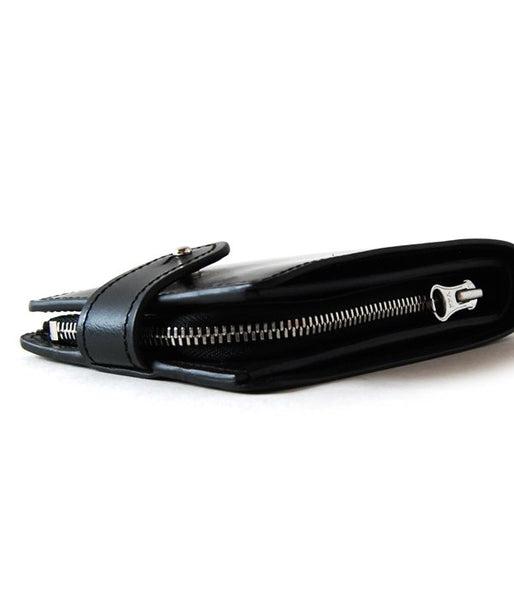 MARGARET HOWELL/BRIDLE LEATHER BI-FOLD WALLET(BLACK)