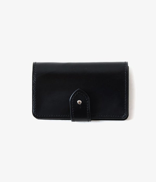 MARGARET HOWELL/BRIDLE LEATHER CARD HOLDER(BLACK)
