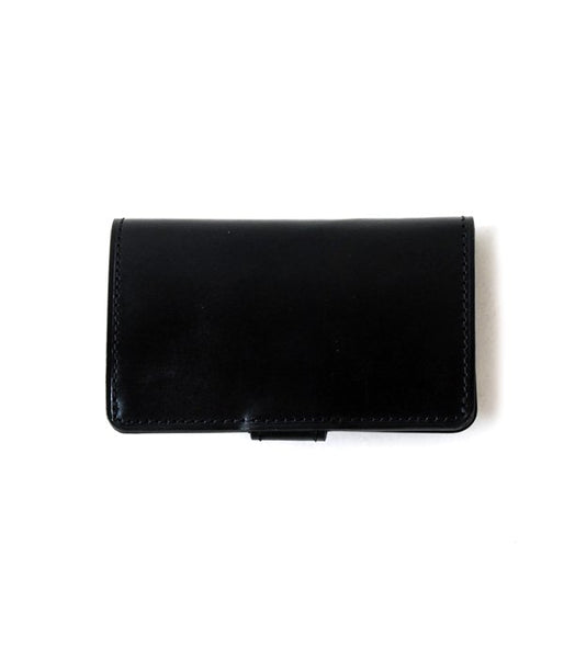 MARGARET HOWELL/BRIDLE LEATHER CARD HOLDER(BLACK)