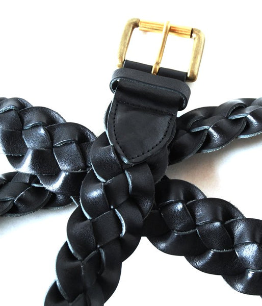 MAISON EUREKA/DADDY'S MESH BELT(BLACK)