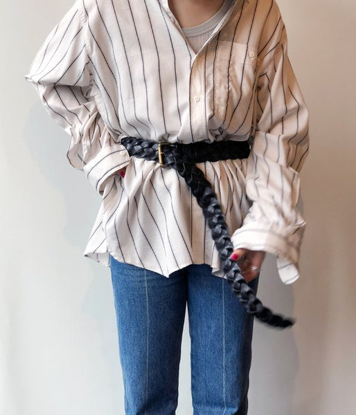 MAISON EUREKA/DADDY'S MESH BELT(BLACK)