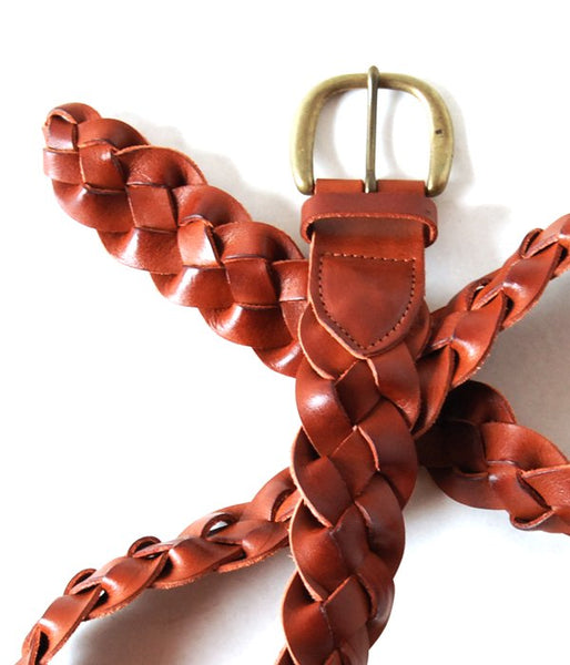 MAISON EUREKA/DADDY'S MESH BELT(BROWN)