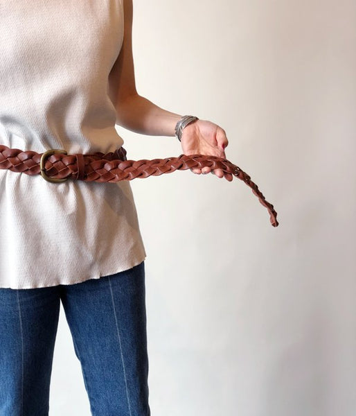 MAISON EUREKA/DADDY'S MESH BELT(BROWN)