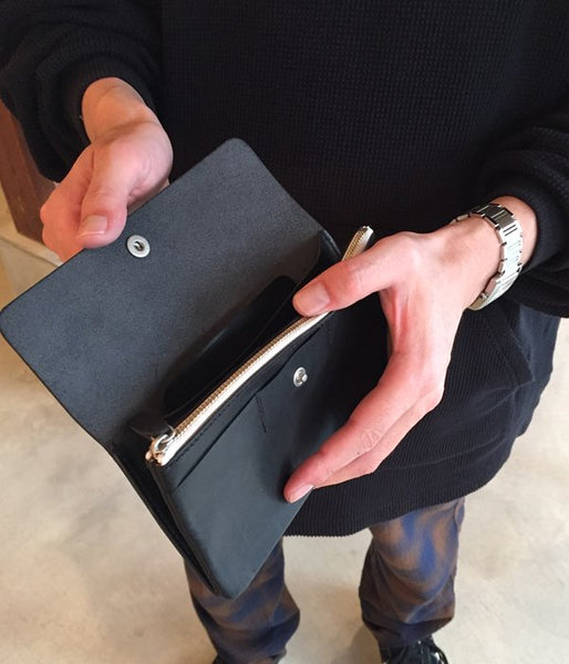 MHL./TOUGH LEATHER LONG(BLACK)