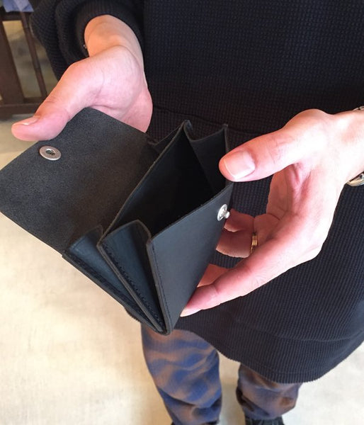 MHL./TOUGH LEATHER CARD CASE(BLACK)