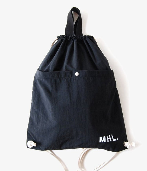 MHL./NYLON RIPSTOP KNAPSACK(BLACK)