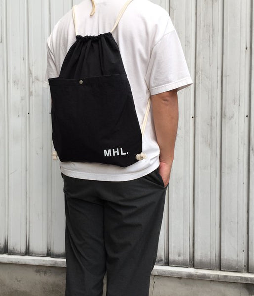 MHL./NYLON RIPSTOP KNAPSACK(BLACK)
