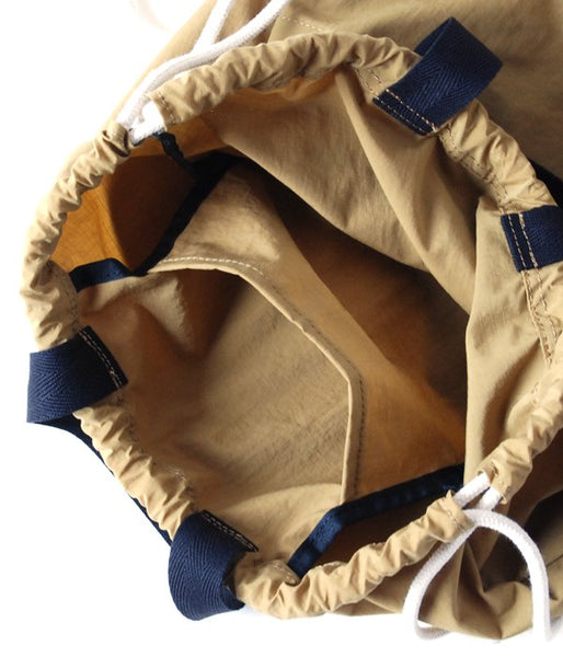 MHL./NYLON RIPSTOP KNAPSACK(BROWN)