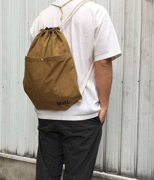 MHL./NYLON RIPSTOP KNAPSACK(BROWN)