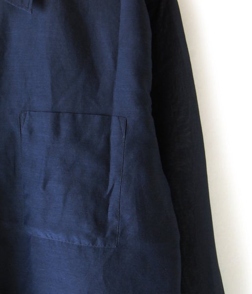 WRYHT/SIMPLE SMALL COLLAR SHIRTS(NAVY)