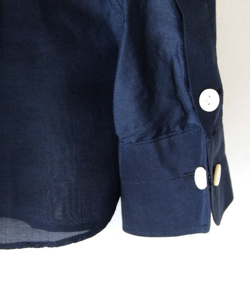 WRYHT/SIMPLE SMALL COLLAR SHIRTS(NAVY)