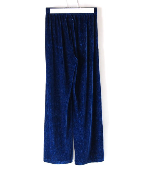 MM6 MAISON MARGIELA/SMOCKING VELVET JERSEY PANTS(BLUE)