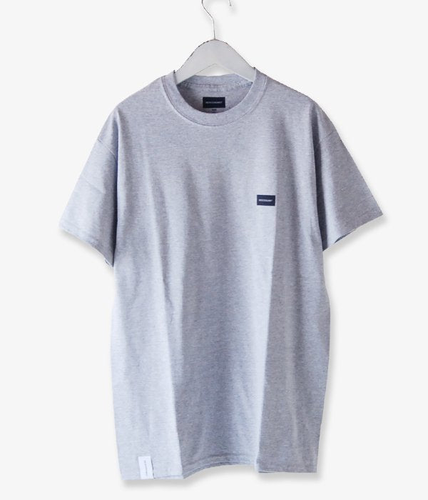 【好評正規店】DESCENDANT BOX LOGO NECK SS GREY 2 M Tシャツ/カットソー(半袖/袖なし)