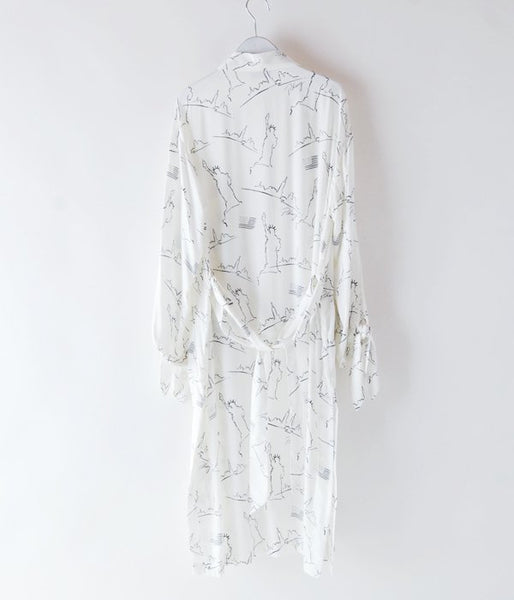 PHEENY/NYC PRINTED ROBE(IVORY)