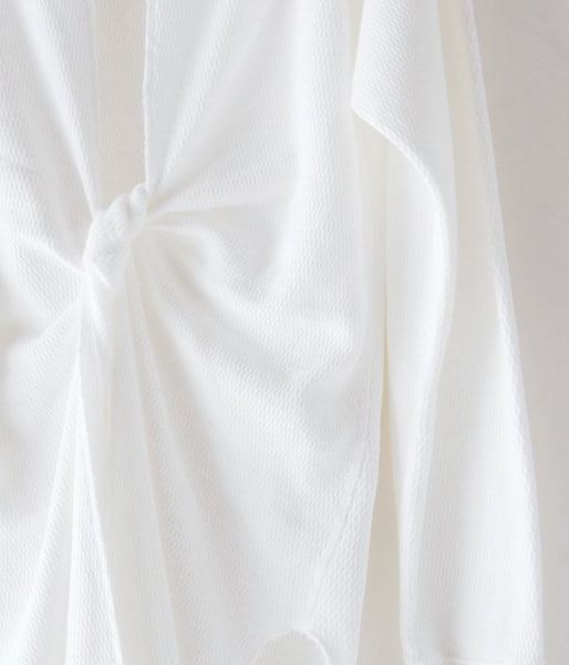 PHEENY/20/- HONEYCOMB BACK DRAPE L/S(WHITE)