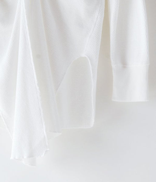 PHEENY/20/- HONEYCOMB BACK DRAPE L/S(WHITE)