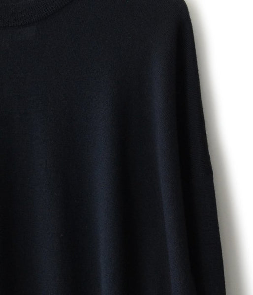 MM6 MAISON MARGIELA/WOOL+LAMINATED PATCHES KNIT PULLOVER (BLACK)