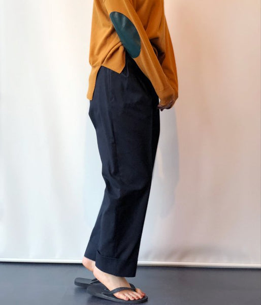 MARGARET HOWELL/BRUSHED COTTON TWILL (BLACK)