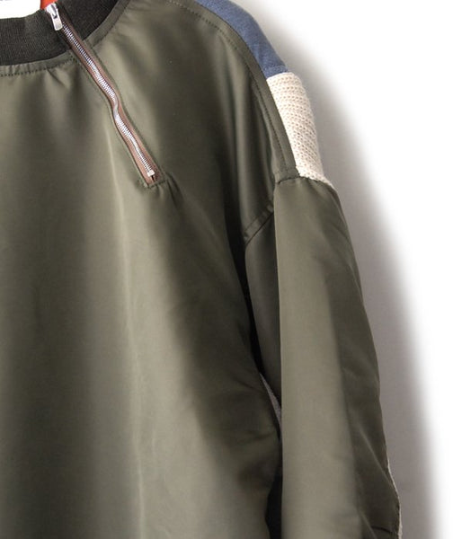 DIGAWEL/MIX KNIT P/O(OLIVE)