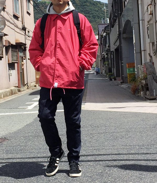 DESCENDANT/PE NYLON JACKET(CORAL)